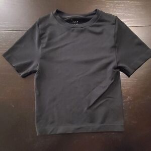 A New Day Black Crop Tee, Classic, XS